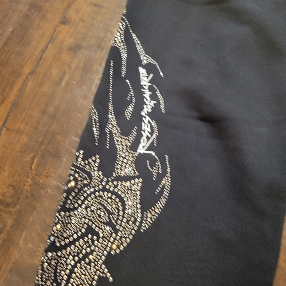 Civil Regime Bloom Bankai Concrete Rose Rhinestone Sweatpants Size M - Picture 4 of 11